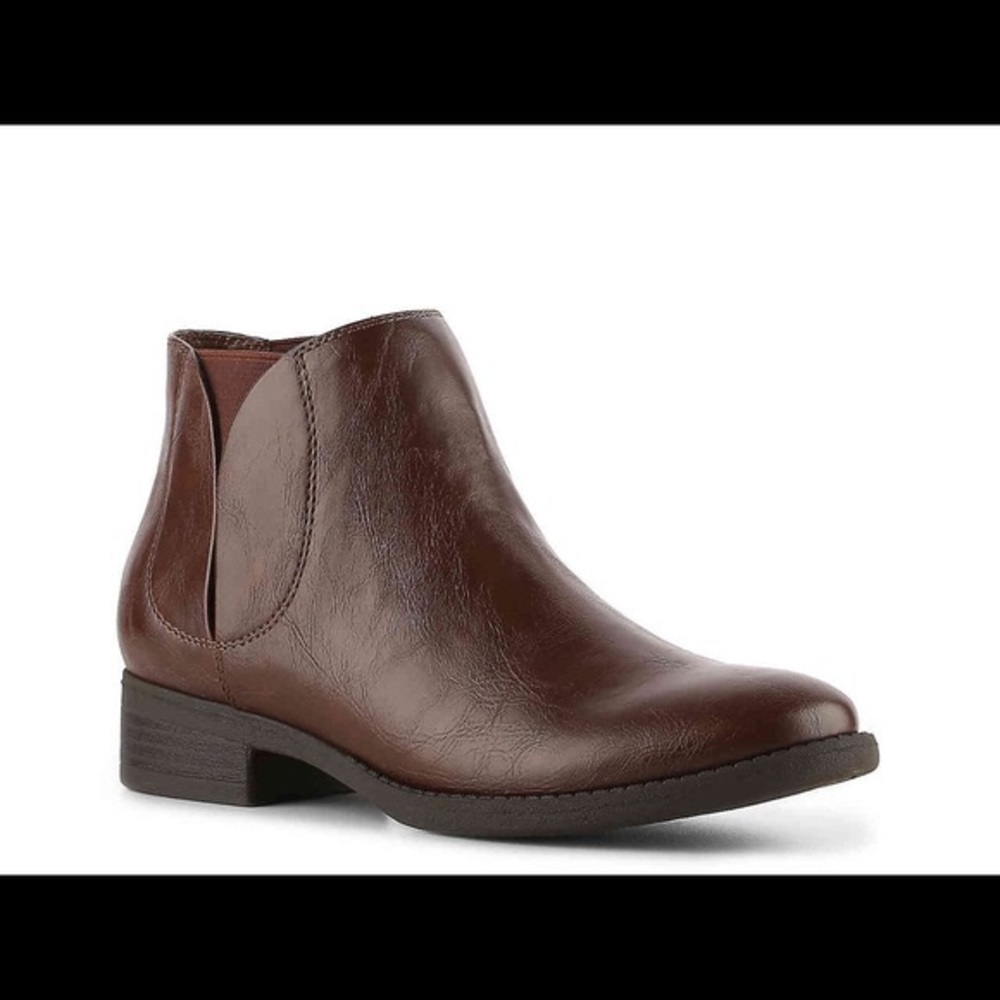 UNISA Chocolate Brown Ankle Booties